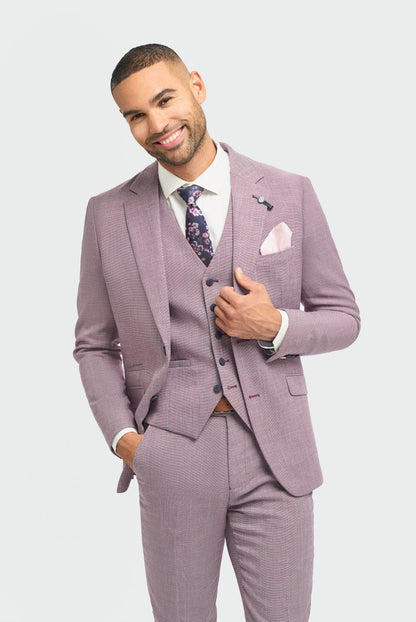 Cavani Miami Lilac Three Piece Suit