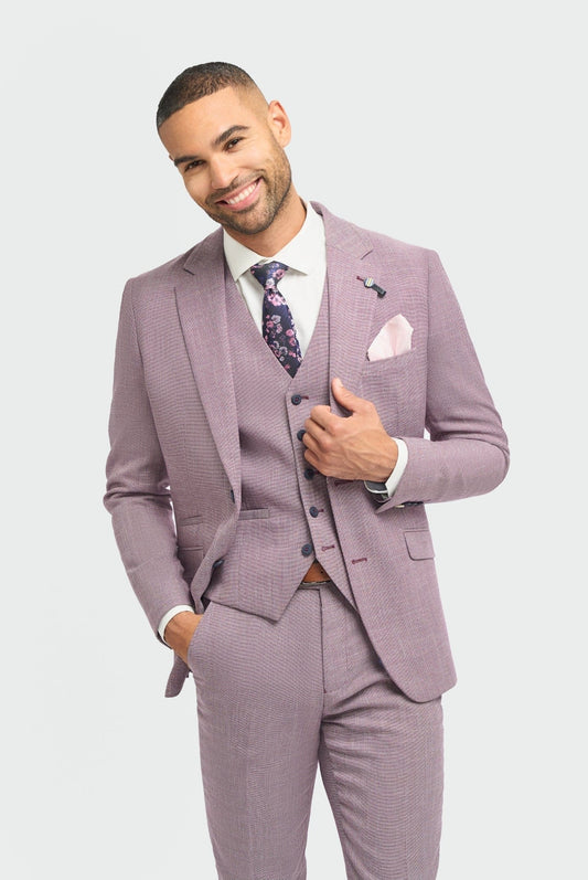 Cavani Miami Lilac Three Piece Suit