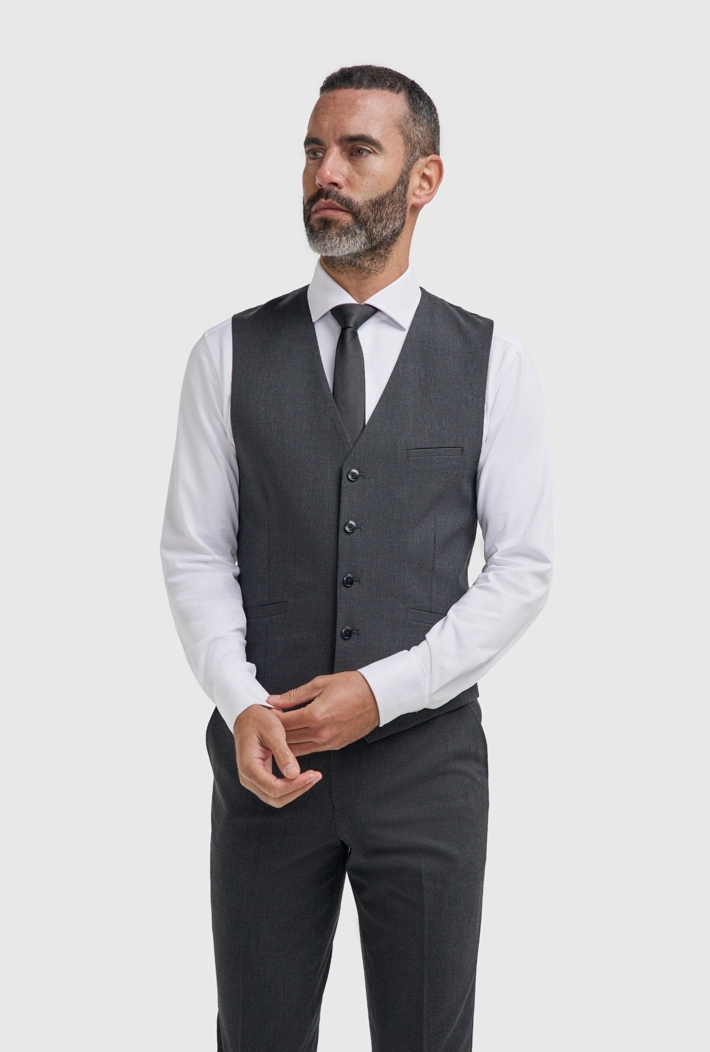 Cavani Malibu Charcoal Three Piece Suit