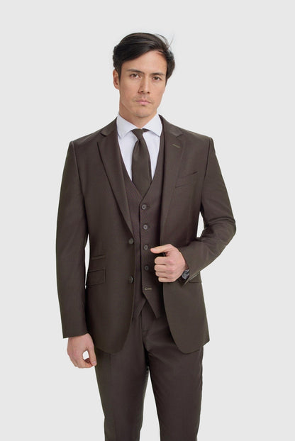 Cavani Bond Auburn Three Piece Suit
