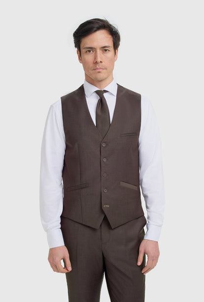 Cavani Bond Auburn Three Piece Suit