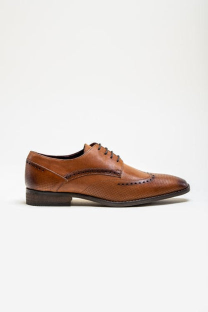 Cavani Lisbon Tan Leather Shoes