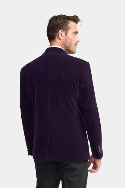 ROSA PURPLE VELVET BLAZER