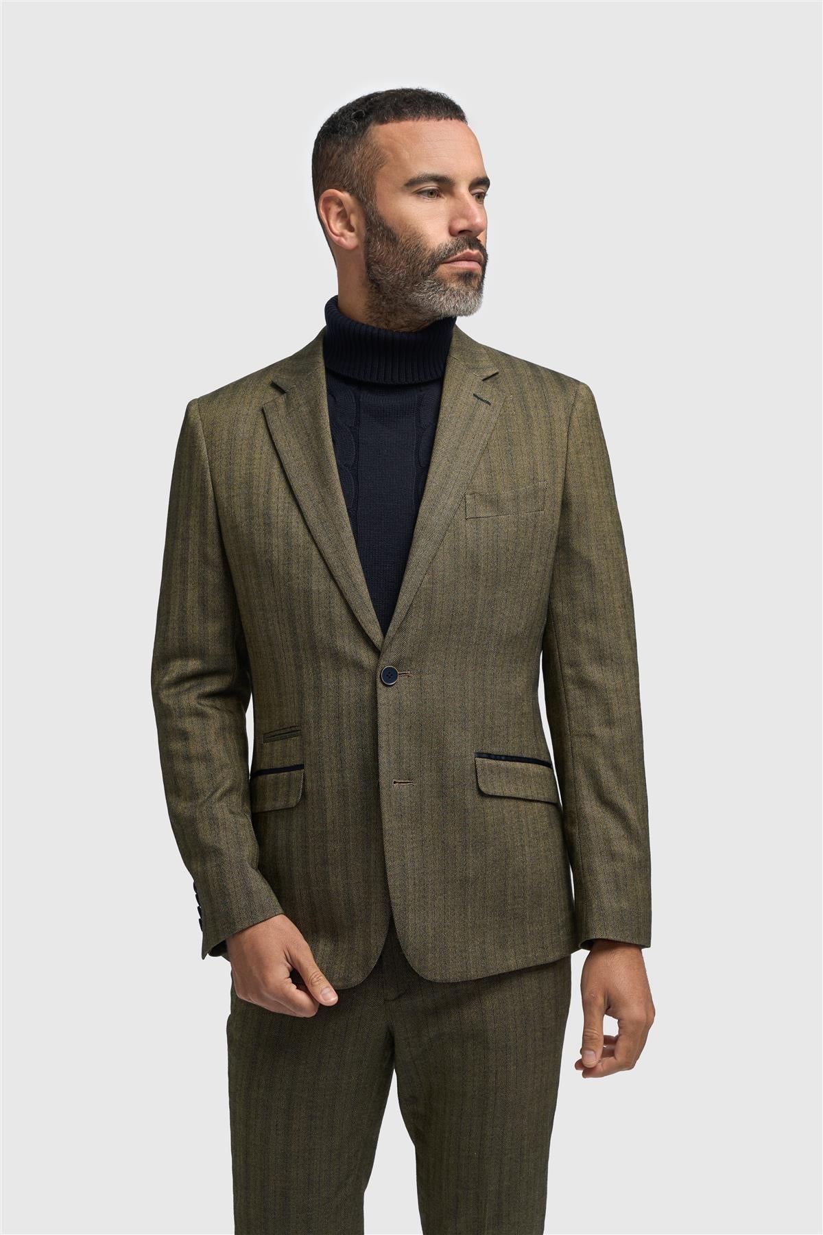 Cavani Damon Sage Tweed Blazer