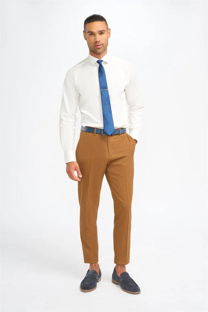 JAMES SIERRA SUPER 130s WOOL SLIM TROUSERS