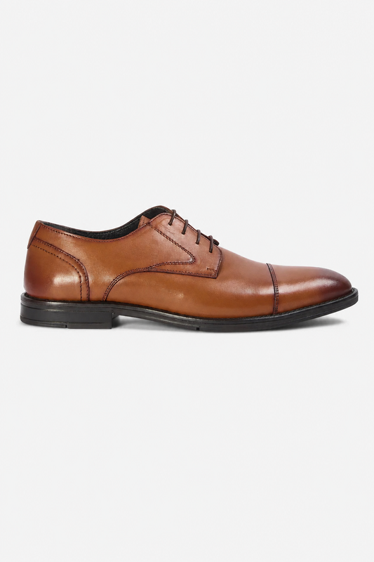 Paul Andrew Regent Tan Leather Oxford Shoes