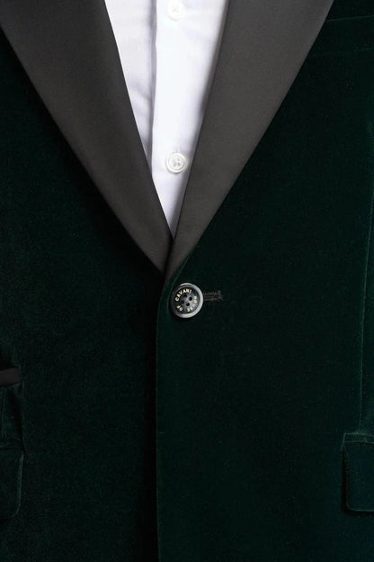 ROSA FORREST GREEN VELVET BLAZER