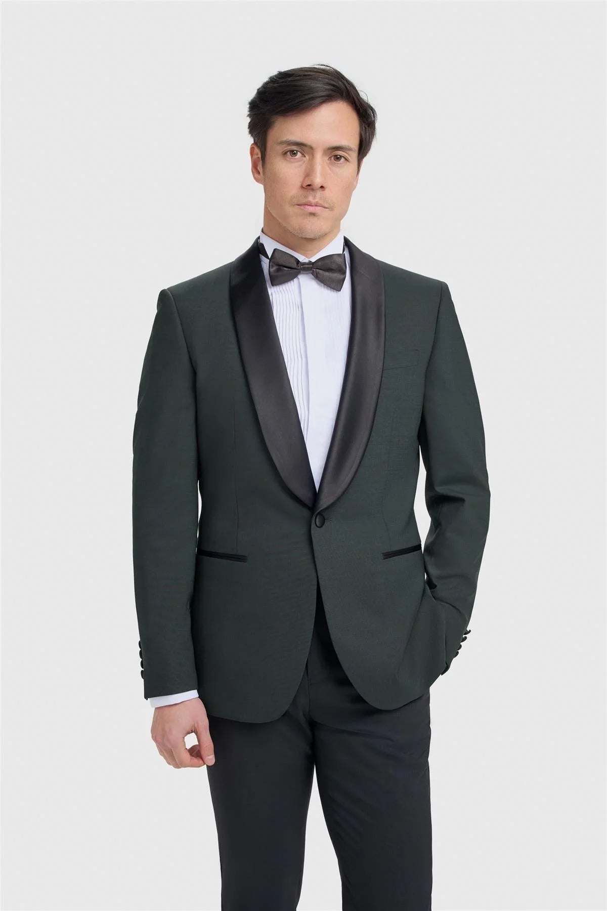 Cavani Aspen Olive Green Two Piece Suit