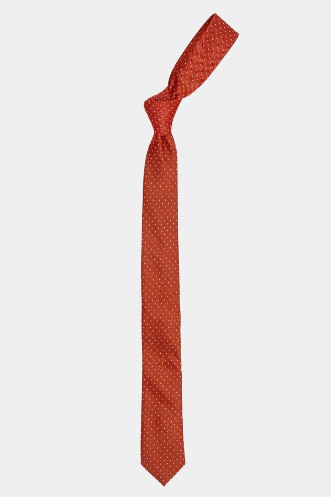 BOYS ORANGE SPOT TIE SET