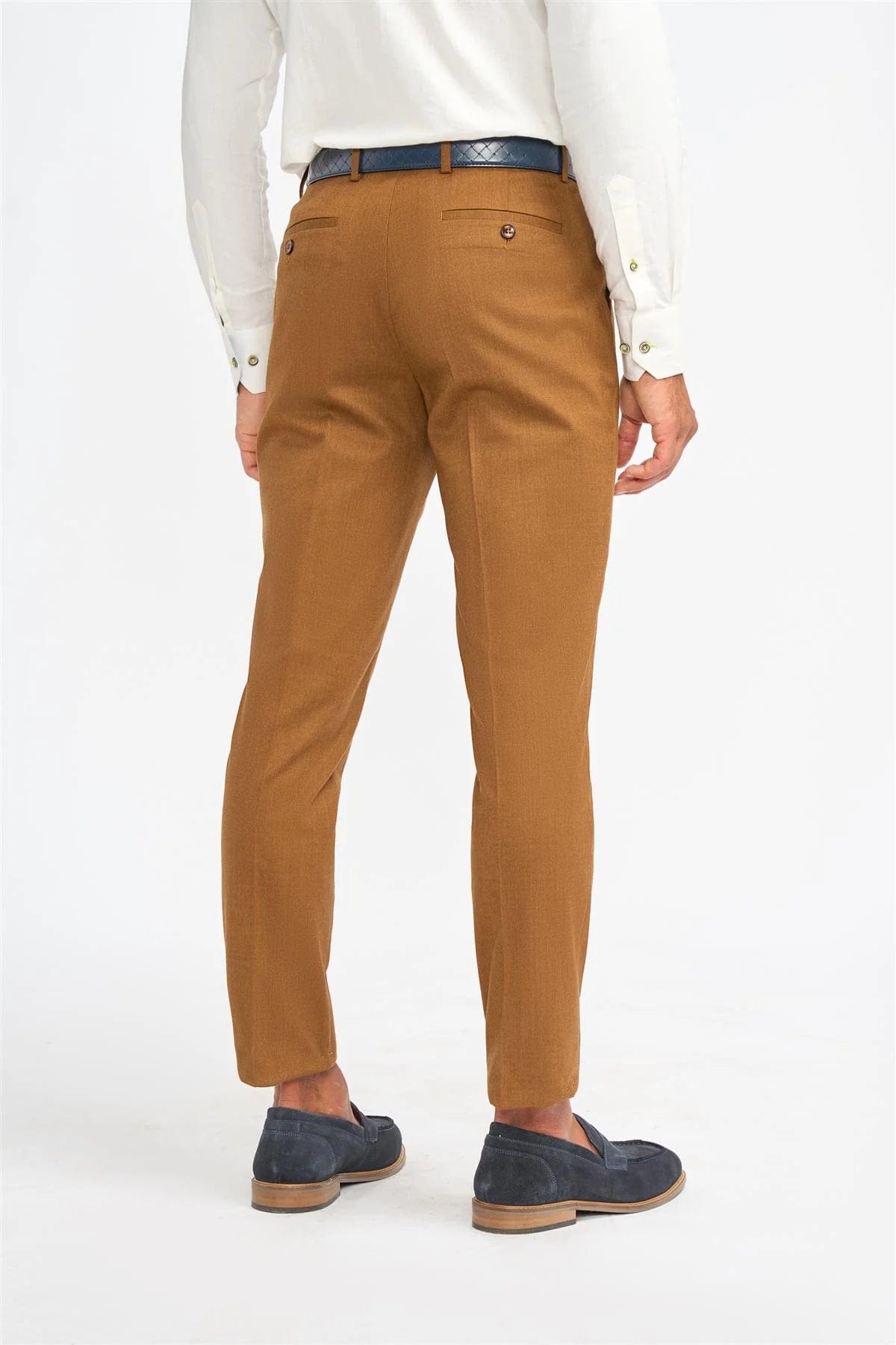 JAMES SIERRA SUPER 130s WOOL SLIM TROUSERS