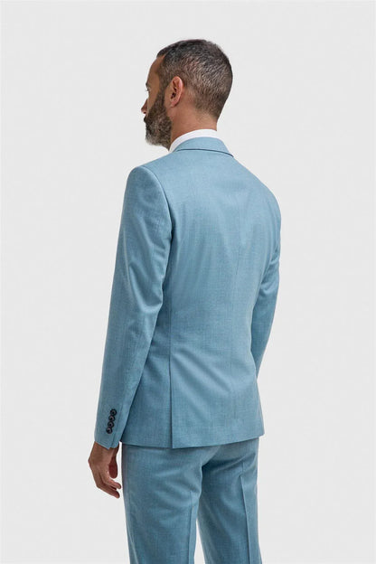 Cavani James Marine Super 130s Wool Three Piece Suit