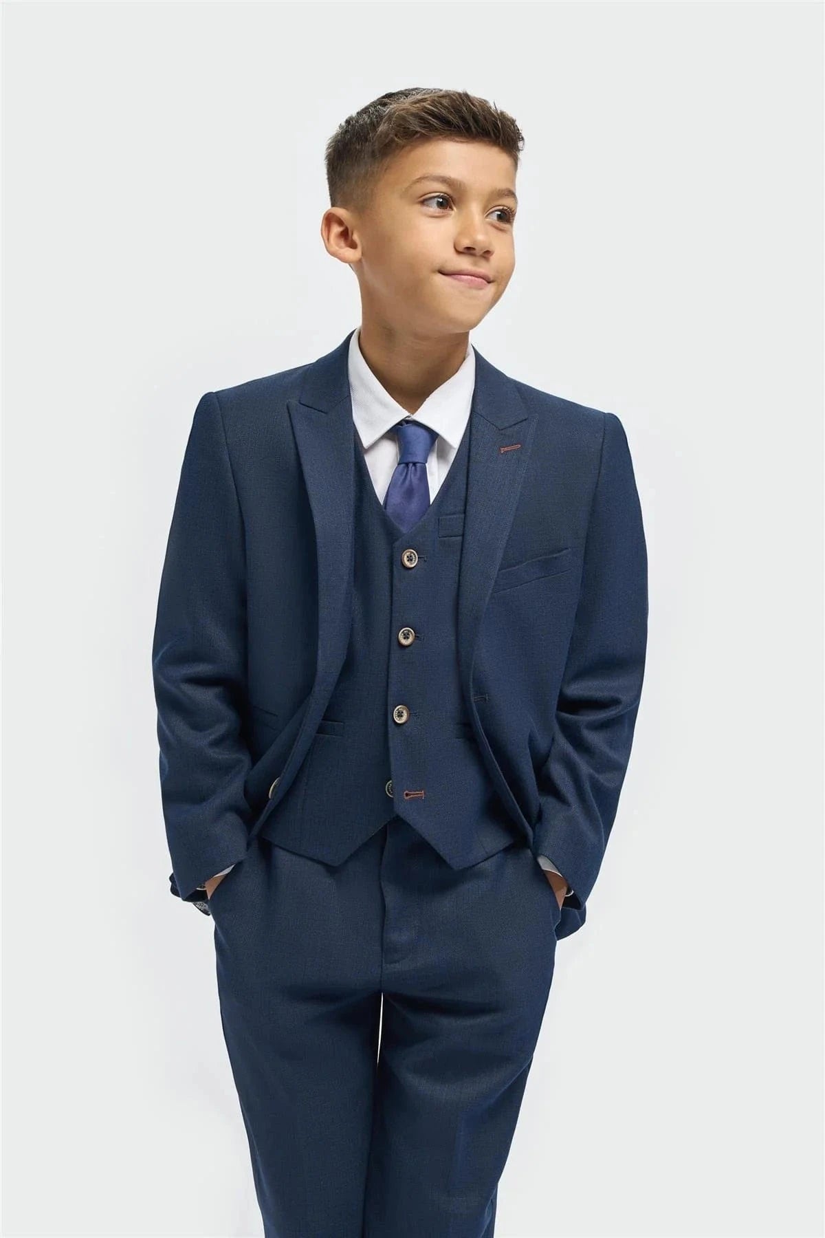 BOYS TROPEZ NAVY 3 PIECE SUIT