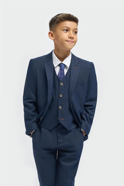 CAVANI BOYS TROPEZ NAVY 3 PIECE SUIT