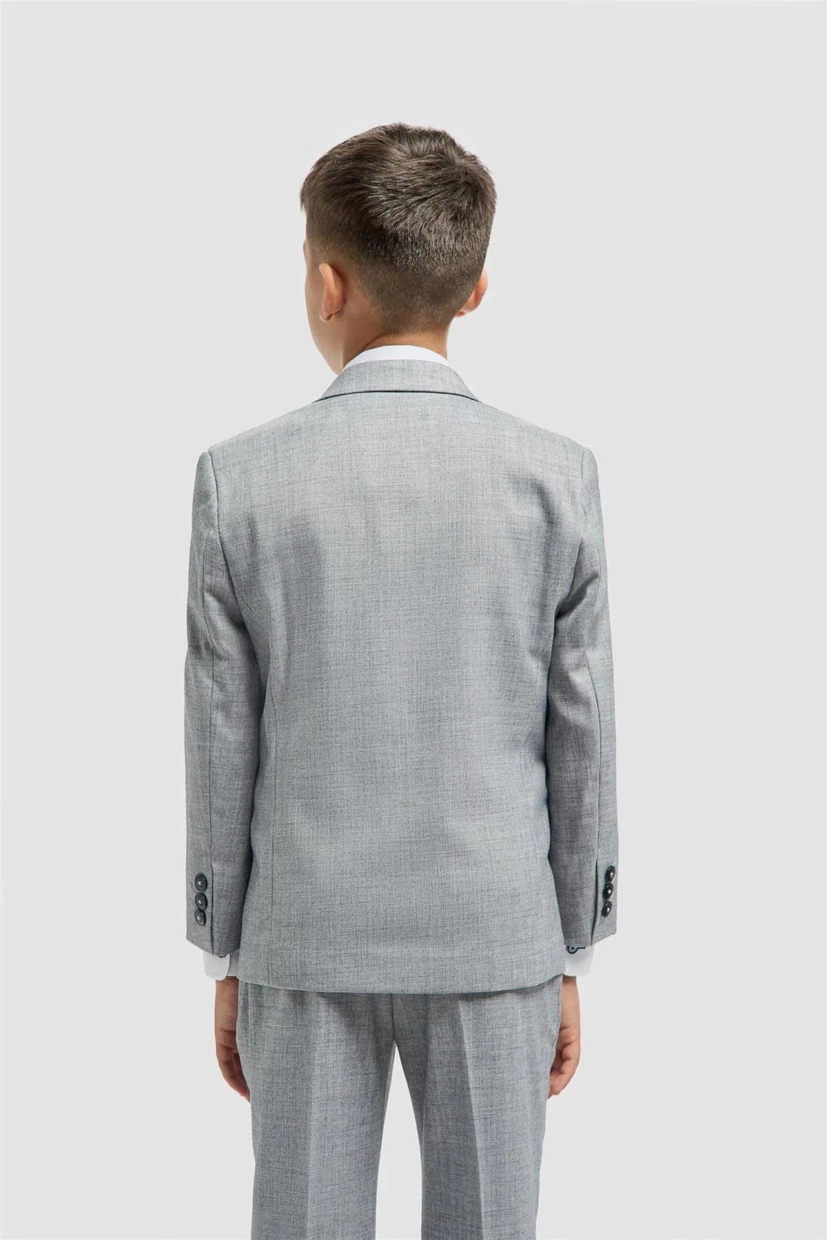 BOYS MALIBU GREY 3 PIECE SUIT