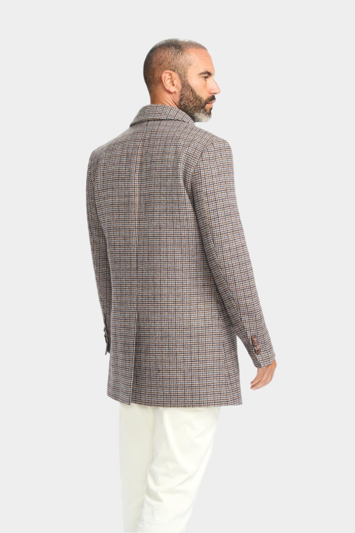 EDDIE TAN HOUNDSTOOTH COAT