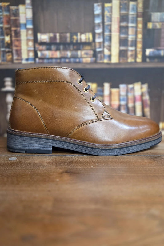 Cavani Austin Tan Leather Boots