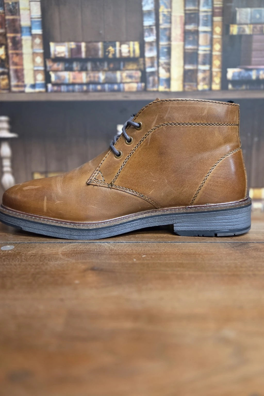 Cavani Austin Tan Leather Boots