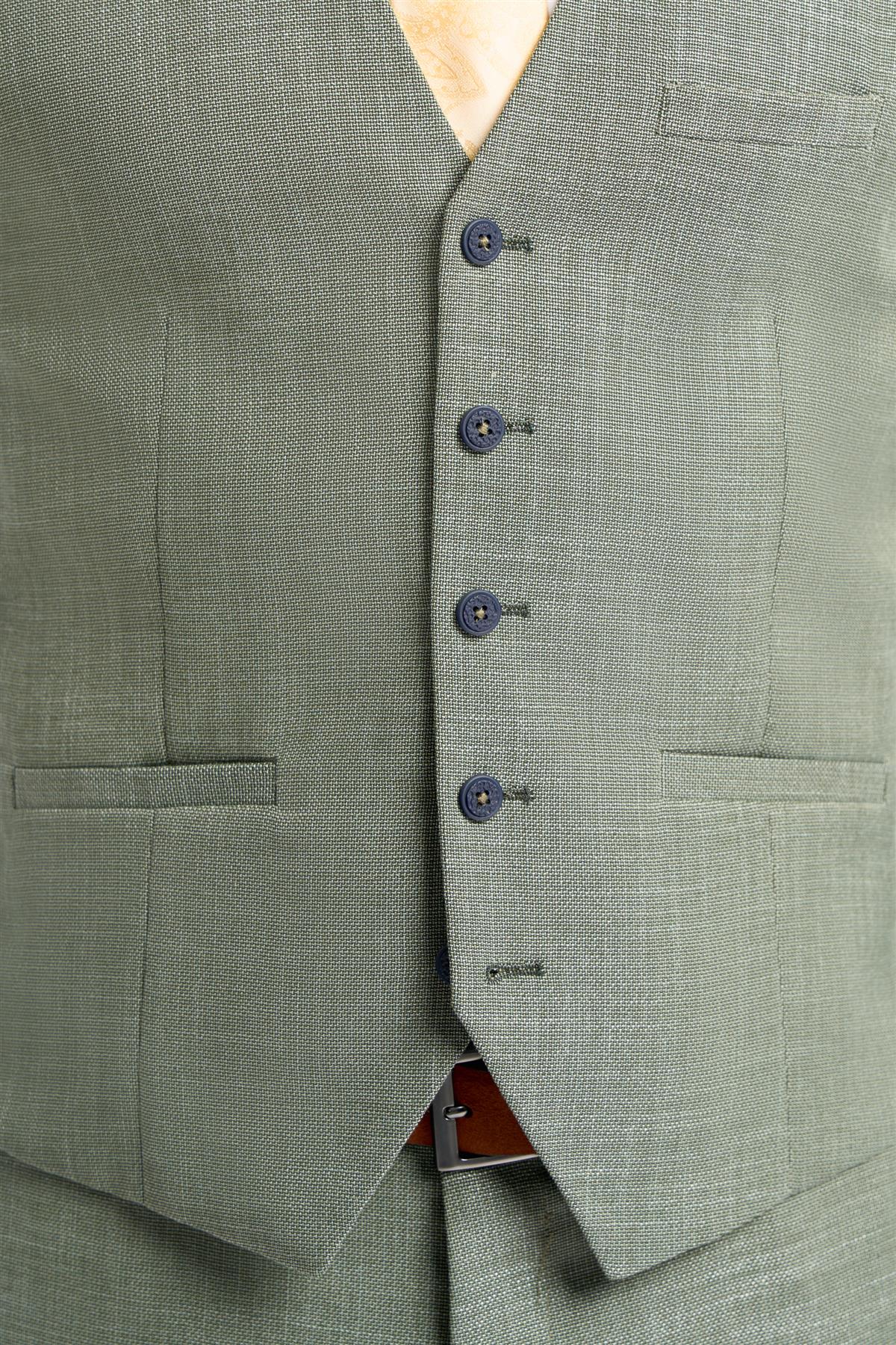 Cavani Miami Sage Waistcoat