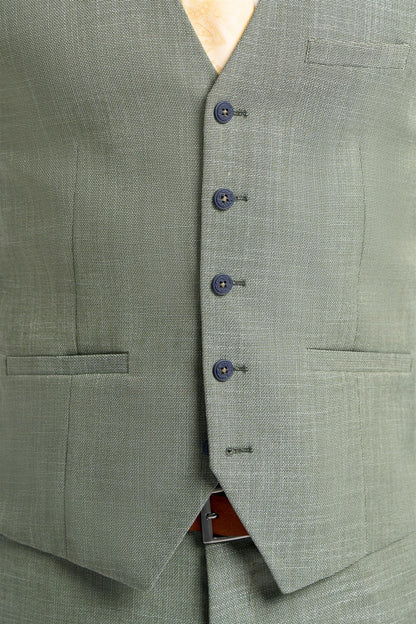 Cavani Miami Sage Waistcoat