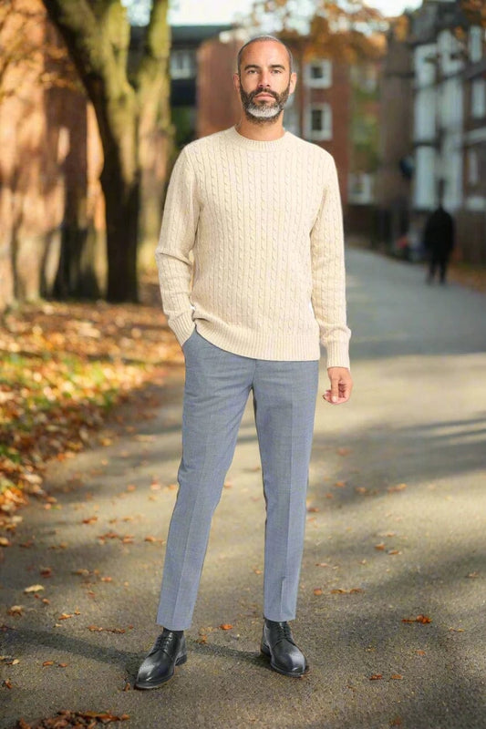 FOSTON FAWN WOOL JUMPER