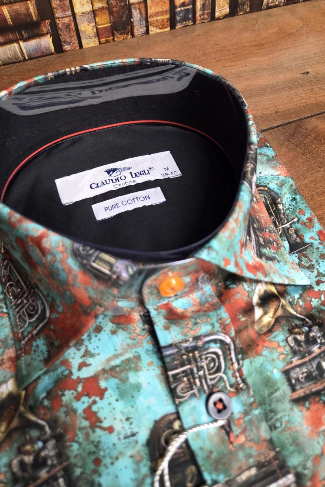 Claudio Lugli Steampunk Instrument Print Men's Shirt