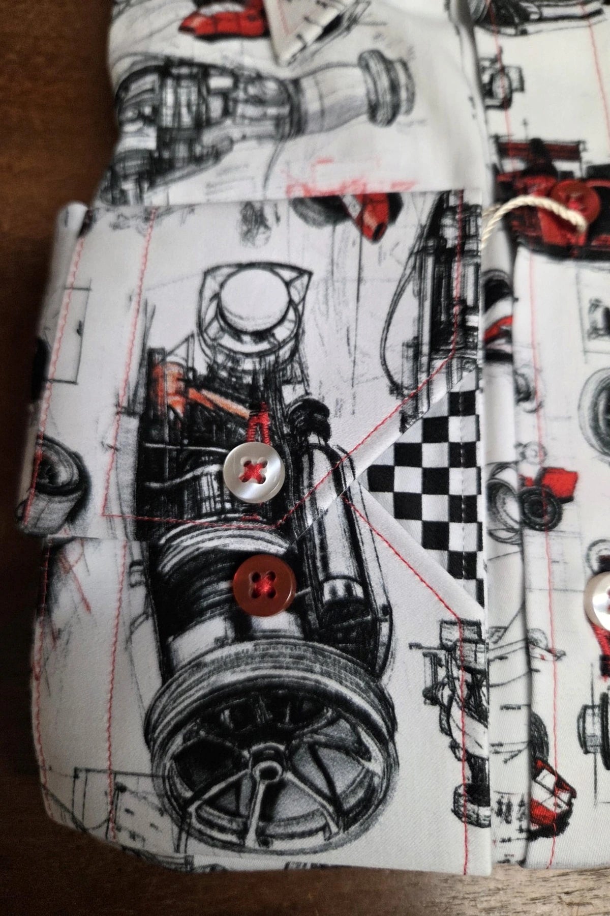 Claudio Lugli Pit Lane F1 Print Men's Shirt