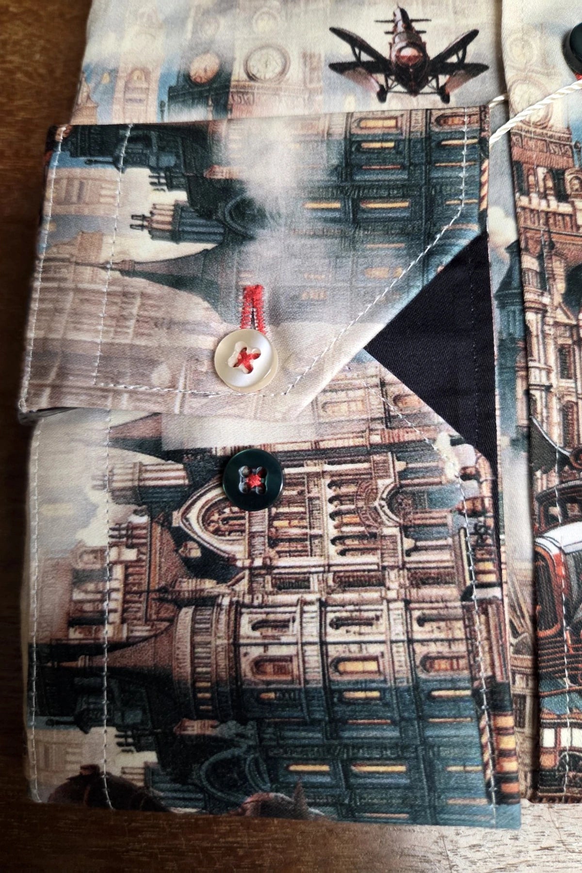 Claudio Lugli London Steampunk Print Men's Shirt