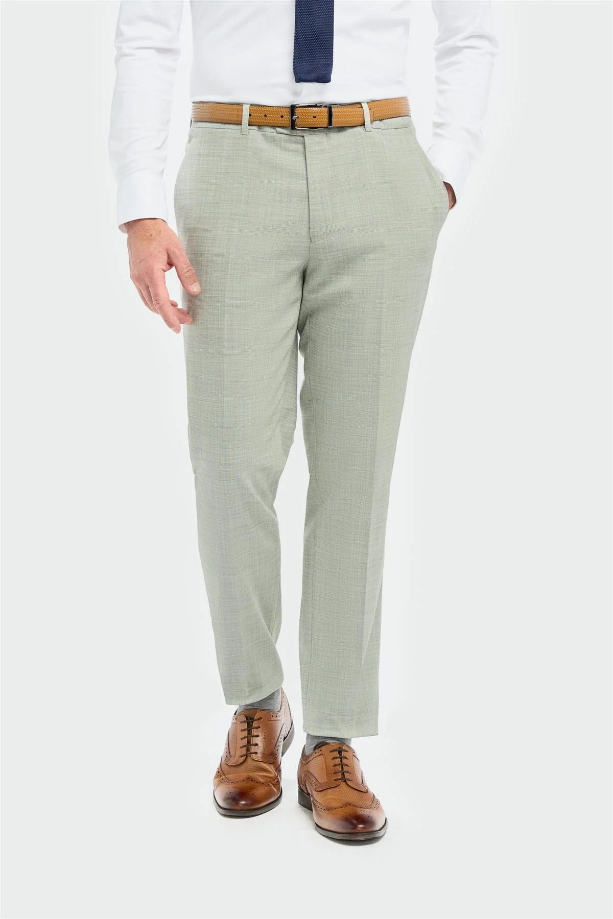 CAVANI CAMDEN SAGE TAILORED TROUSERS