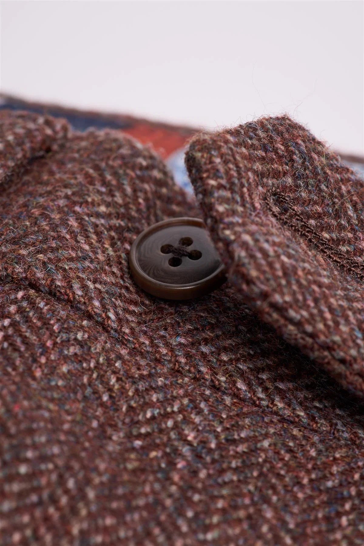 Cavani Thomas Dark Mahogany Tweed Three Piece Suit