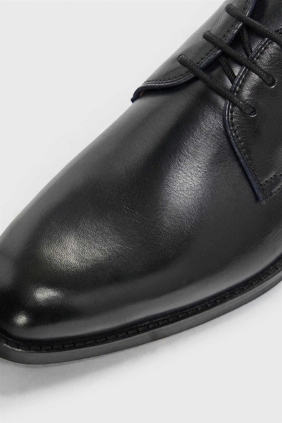 CAVANI TAYLOR BLACK LEATHER SHOES