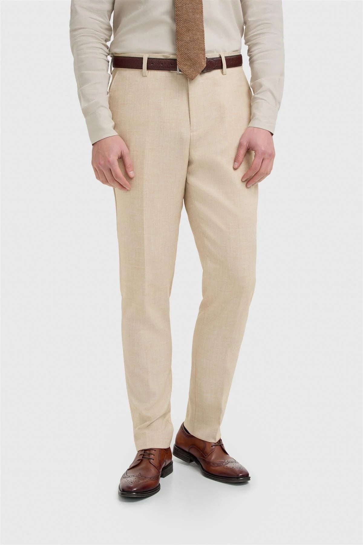 Cavani Malibu Beige Three Piece Suit