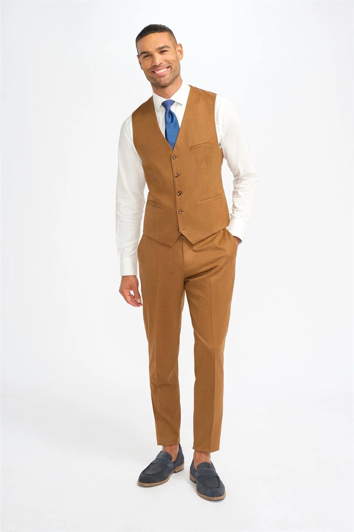 Cavani James Sierra Super 130s Wool Waistcoat