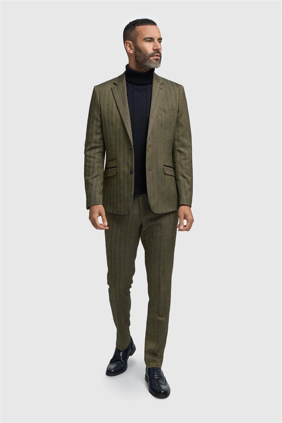 Cavani Damon Sage Tweed Blazer