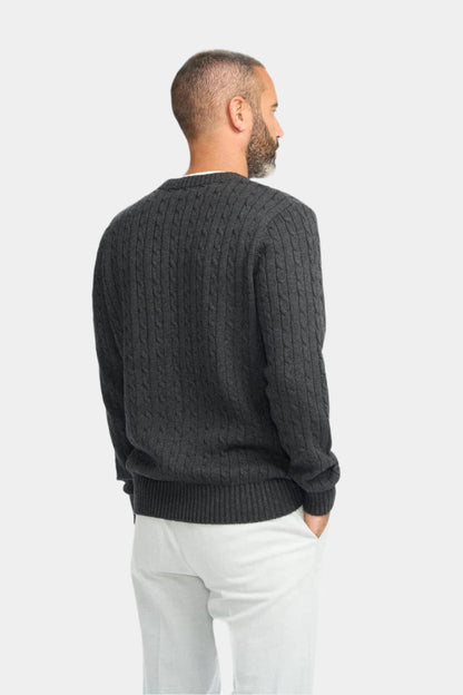 FOSTON CHARCOAL WOOL JUMPER