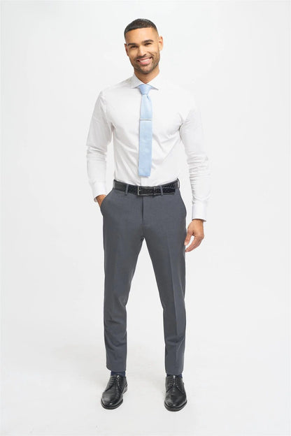 BOND CHARCOAL SLIM FIT TROUSERS