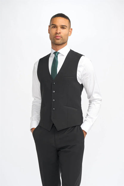 MALIBU BLACK WAISTCOAT