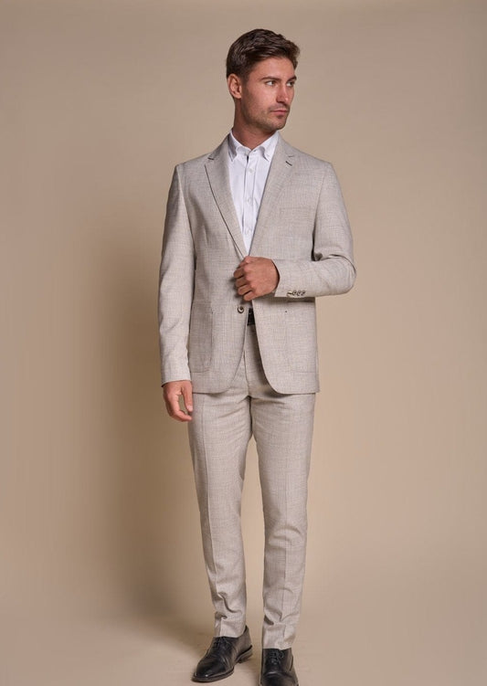 House of Cavani Power Grey Tweed Slim Fit Trousers - Clothing from House Of  Cavani UK