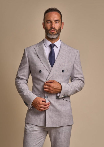 TOKYO DOVE GREY DOUBLE BREASTED 2-PIECE SUIT