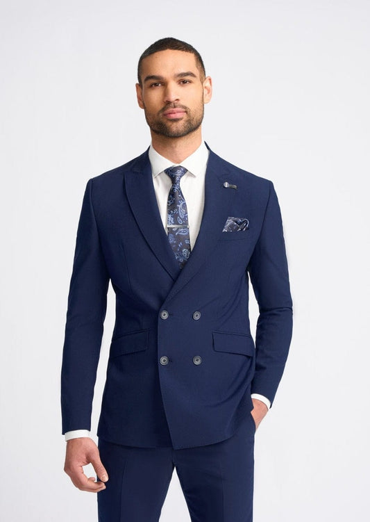 VICTORIOUS NAVY DOUBLE BREASTED 2-PIECE SUIT