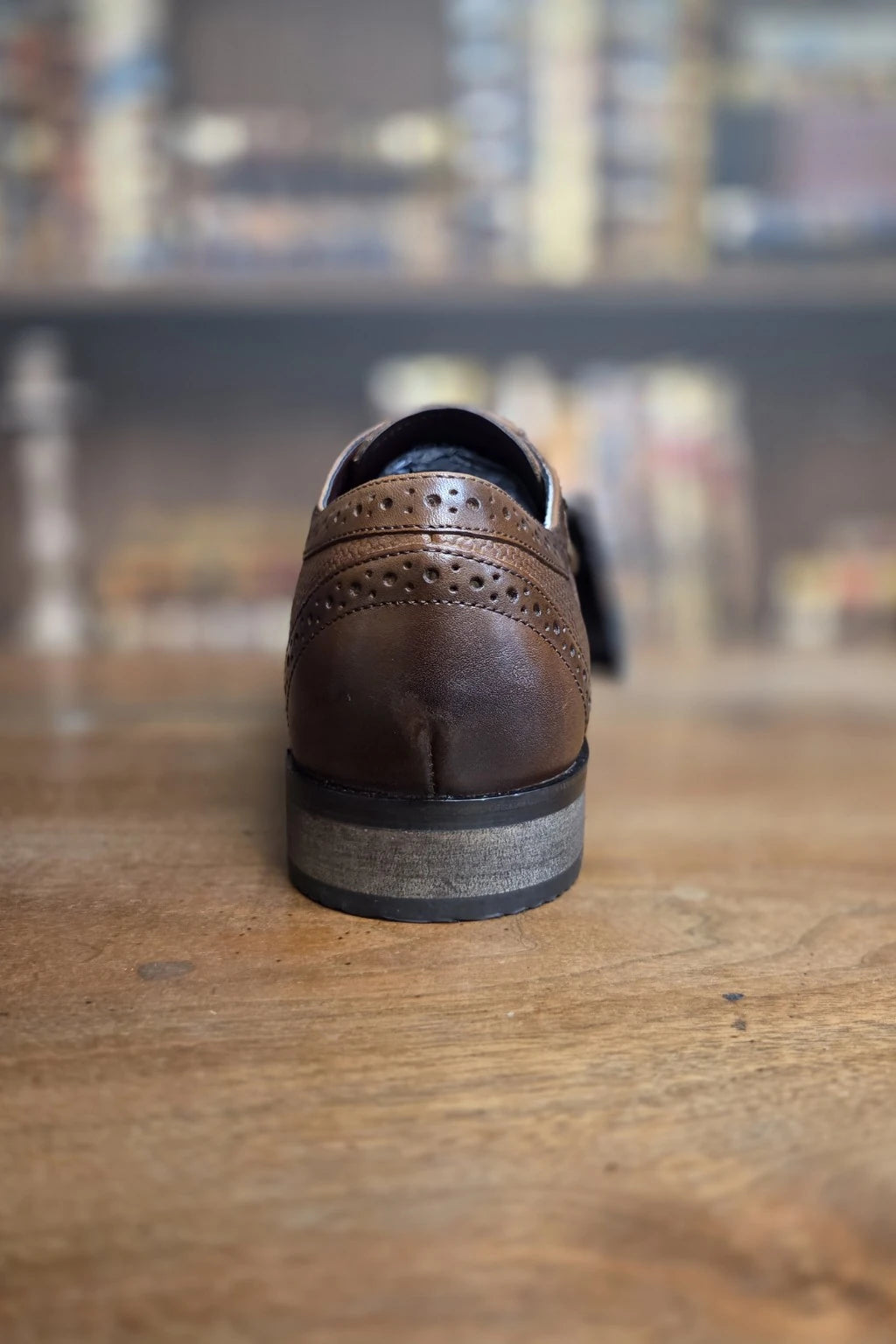 Cavani Orleans Brown Leather Shoes