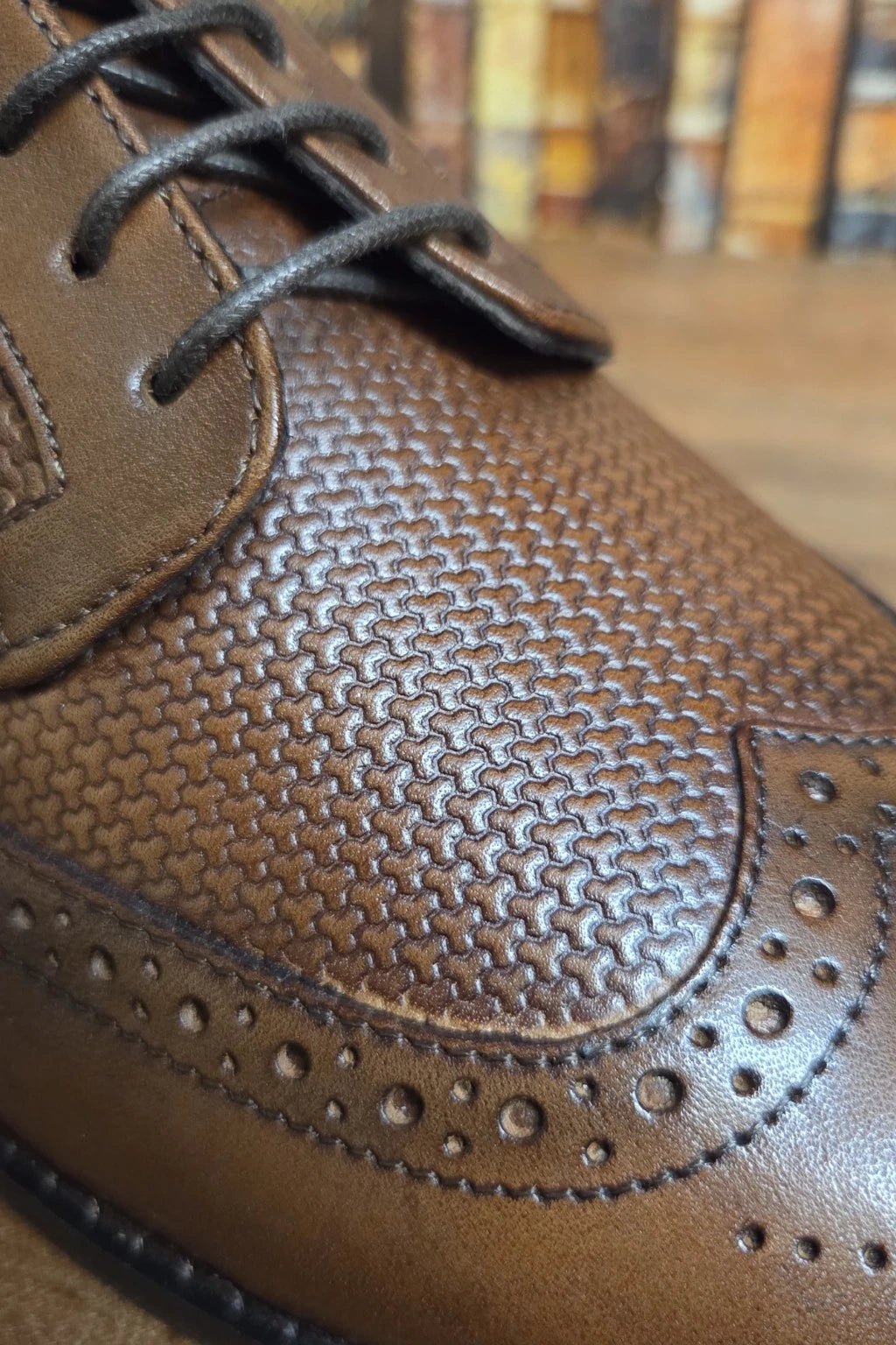 Cavani Orleans Brown Leather Shoes