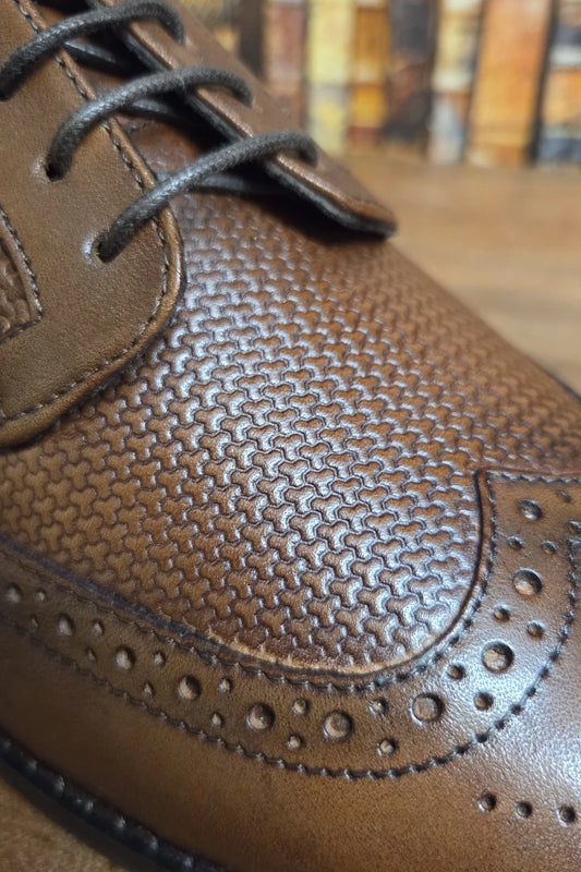 Cavani Orleans Brown Leather Shoes