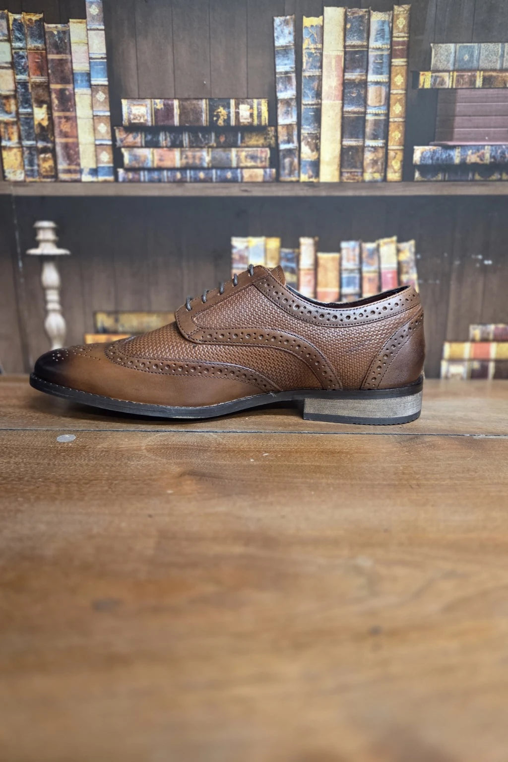 Cavani Orleans Brown Leather Shoes