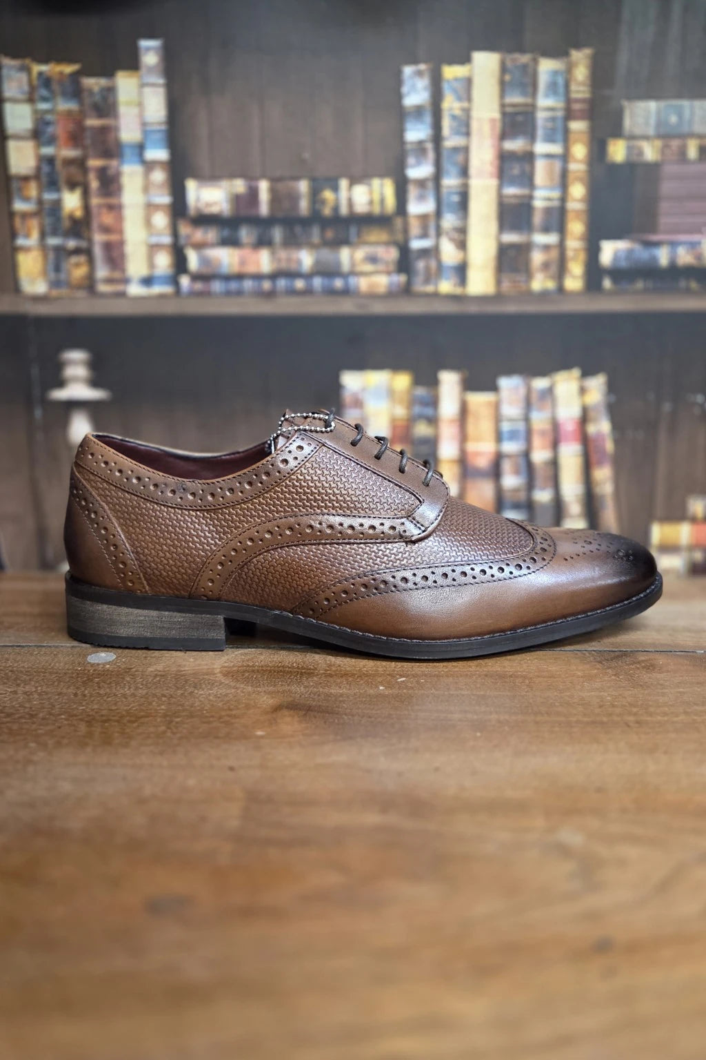 Cavani Orleans Brown Leather Shoes