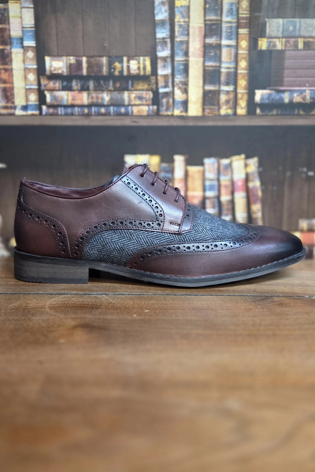 Cavani Faro Bordo Leather Shoes
