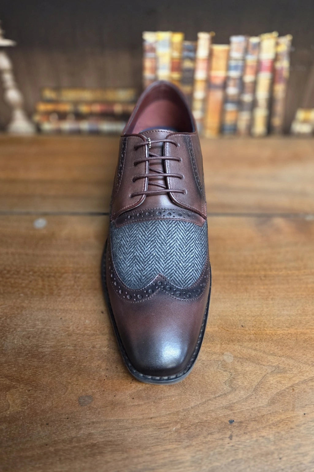 Cavani Faro Bordo Leather Shoes