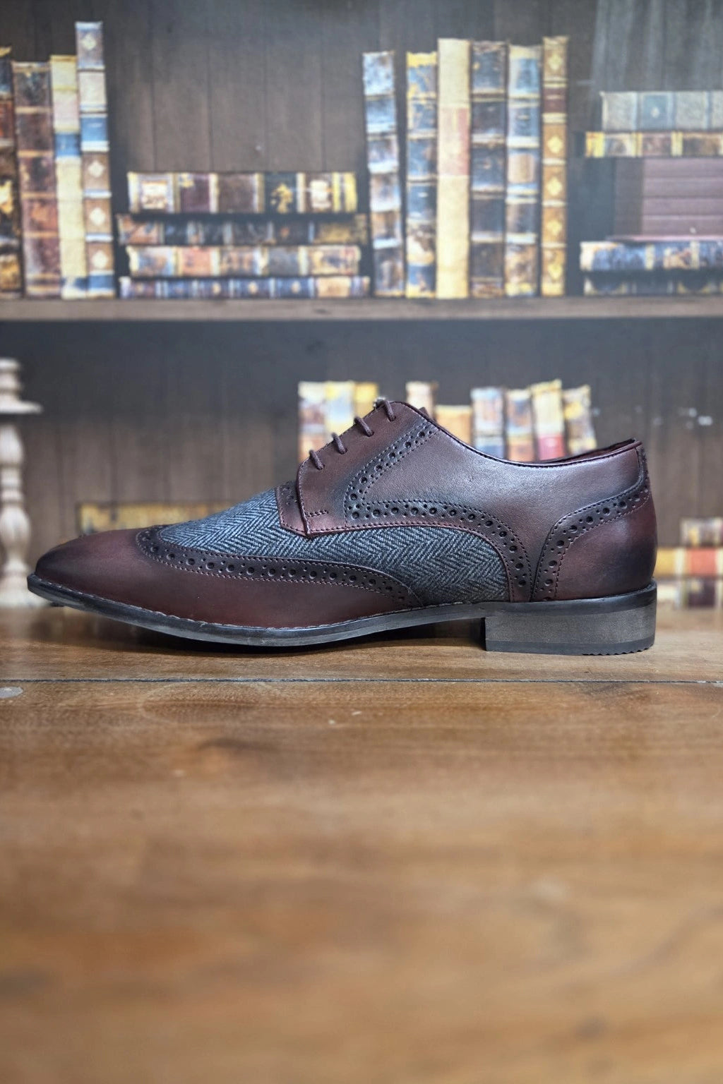 Cavani Faro Bordo Leather Shoes