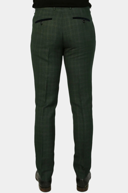 paul andrew leo green suit trousers