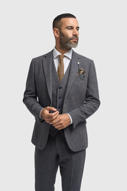 Cavani Thomas Savoy Tweed Three Piece Suit