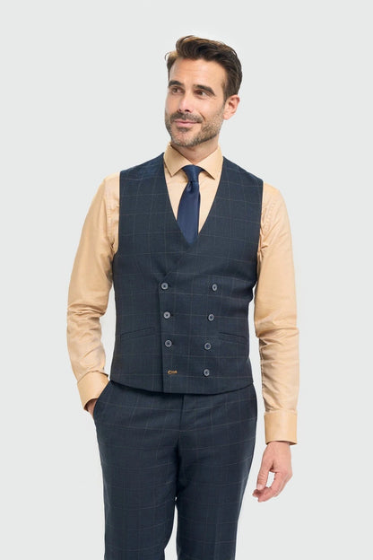 CAVANI TORINO SUIT WITH DOUBLE BREASTED WAISTCOAT